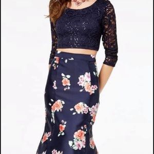 Two-Piece Mermaid Prom Dress